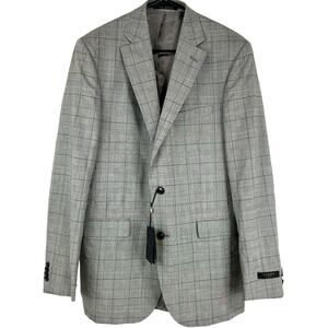Ted Baker London NWT Endurance Jarrow Gray Plaid Men's Blazer Size 42L Wool